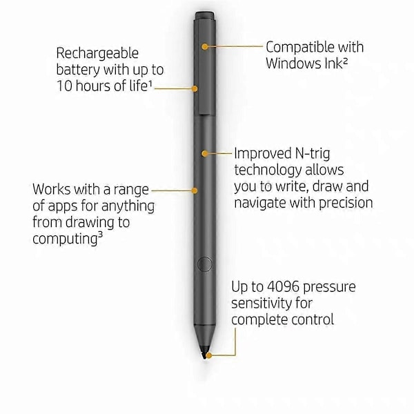 Bluetooth-kynä HP Spectre/Envy/Pavilion X360 -kannettaville