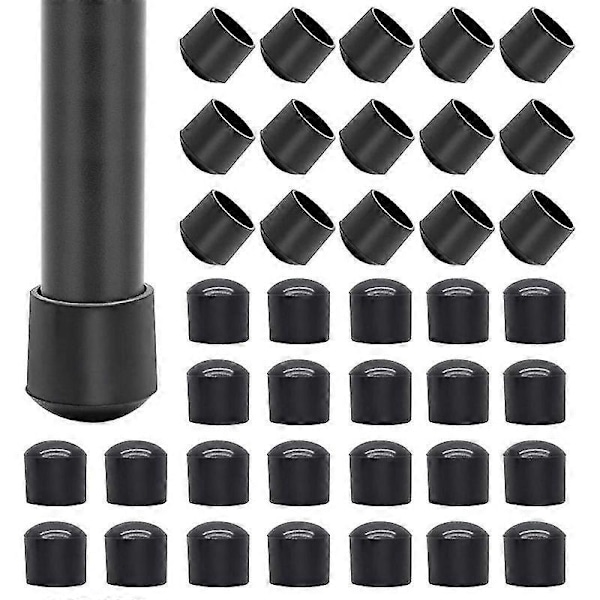 40 st 14mm Runda Halkfria Golvskydd Möbelfotskydd Ändskydd för Bord/Stol