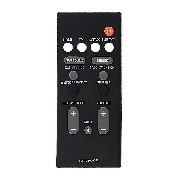 Fjärrkontroll FSR78 ZV28960 för YAS-106 YAS-207 -1060 YAS-107 -1070 Bluetooth Soundbar System