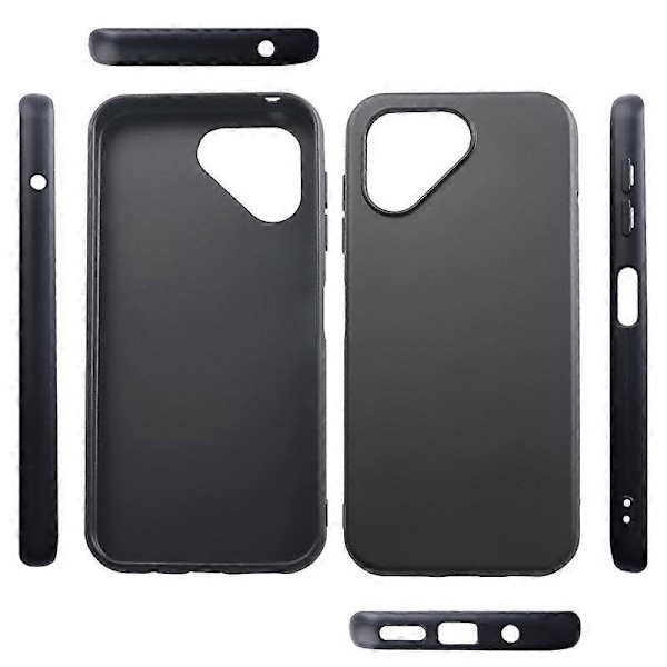 Svart Skal med Matt Finish för Fairphone 5 - Skyddande TPU Mobilskal