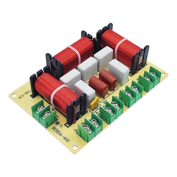 200W 4-veis delefilter lydhøyttaler delefilter dobbel bass + mellomtone + diskant frekvensdeler KTV profesjonelt delefilter