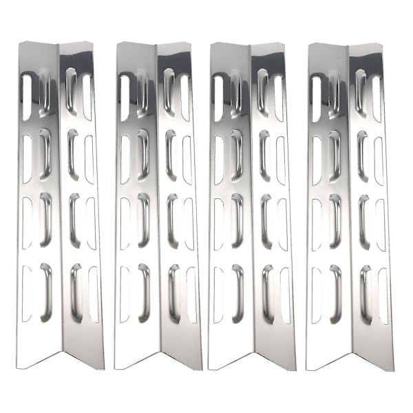 4 stk varmeplater for Master Forge, Perfect Flame, Rustfritt stål varmespreder Gassgrill reservedeler