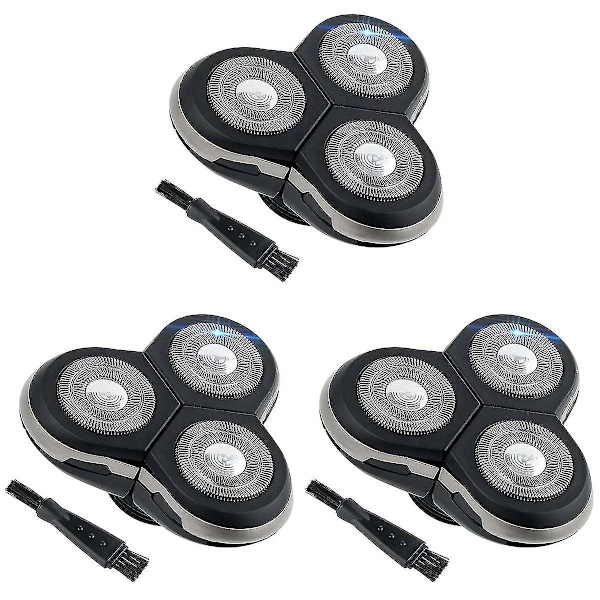 Unika 3x Rq12 huvudersättning kompatibel med Philips Norelco Rq11 Rq10 Sensotouch 3d 1260x 1280x 1290x Rq1180 Arcitec rakhuvuden