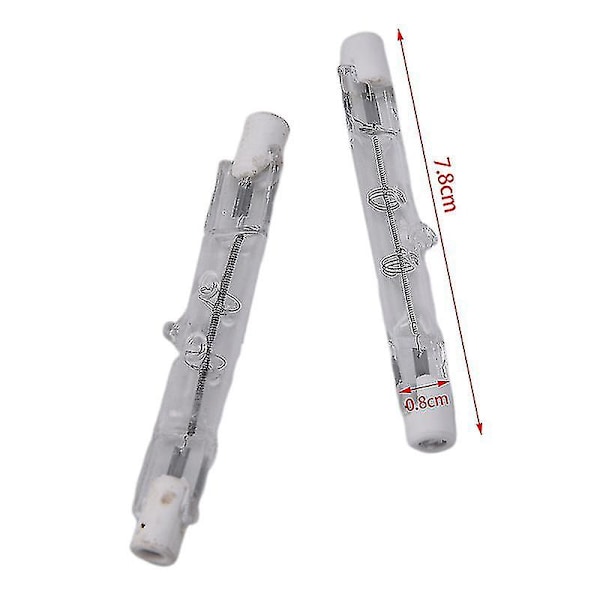 R7s 220v Halogenpære 100w 200w Halogenlampe 78mm Halogen Lyspære