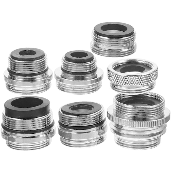 7 stk. Hann Hun Hageslangeadapter Slange Til Kranadapter Assortert Slangeadapter