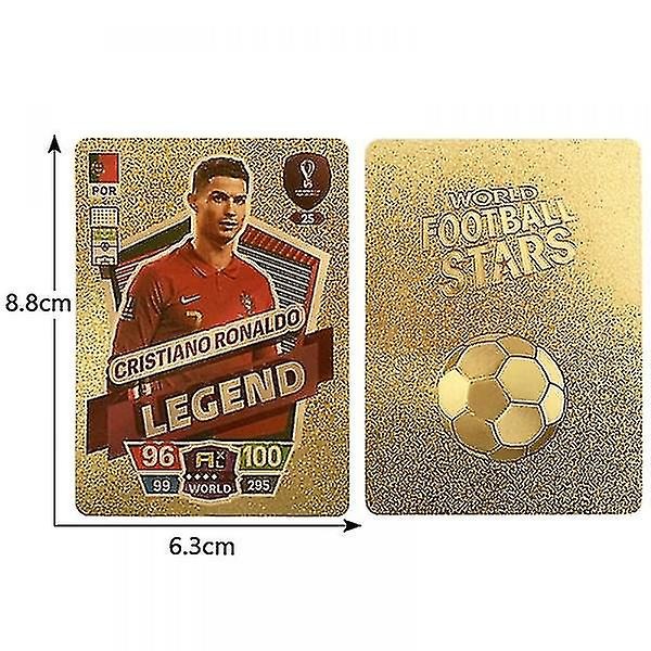 55 stk 2022/23 VM-fodboldkort, UEFA Champions League, fodboldkort, guldfolie kort, ingen dobbelt