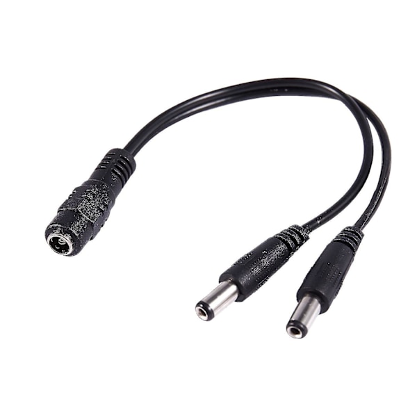 5,5x2,1mm 1 til 2 M/F DC Strømsdeler Kabel til Sikkerhed CCTV Kamera-D8