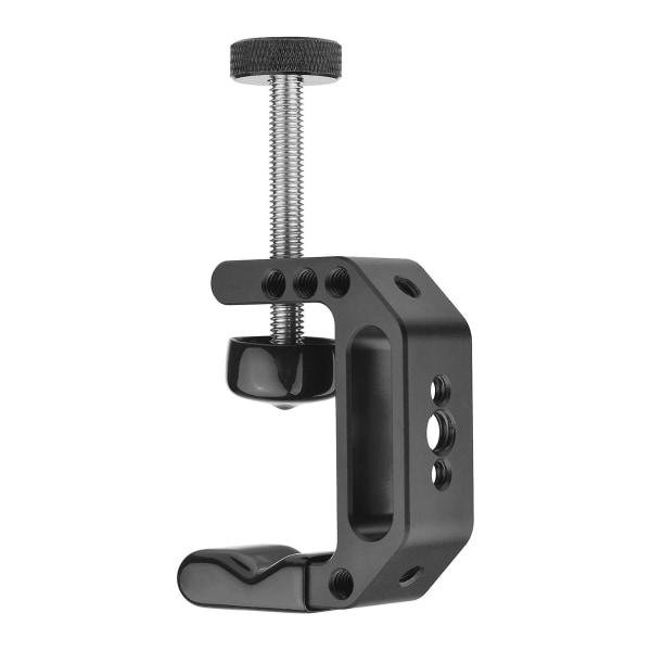 Universal C-Klemme Heavy Duty Desktop Mount Clamp Tripod Lysestativ Klemme med Standard 1/4 Tomme &