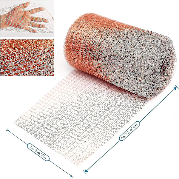 Koppar Gnagare Nät - Koppar Stickat Nät För Skadedjursbekämpning (6 Meter)
