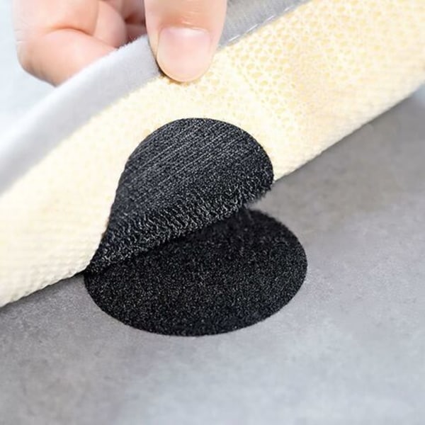 Halksäkra Mattklistermärken, Tvättsbara och Återanvändbara Matt- och Soffa-Kudd-Fästen, Självhäftande Mattgrepp