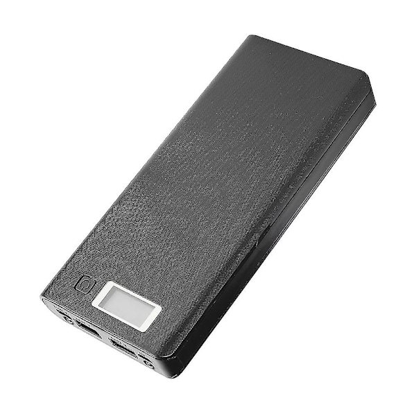 Bærbar Powerbank-Skallsett for DIY med 8x18650 Batterikasse, Ingen Sveising eller Jacking Kreves - Svart