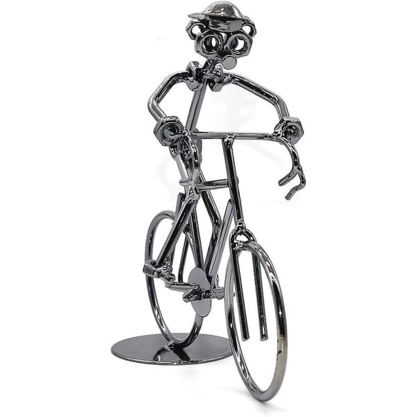 Metallskulptur Retro Klassisk Handgjord Järncykel Unik Metallkonst Dekoration Prydnader För Cykel Motocykel Älskare