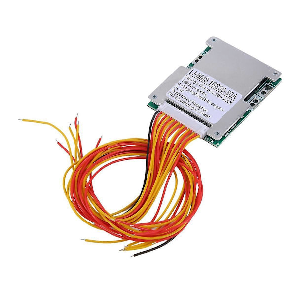 16S 60V 50A Lithium Batteri Oplader Beskyttelseskort BMS Strømbatteri Beskyttelseskort