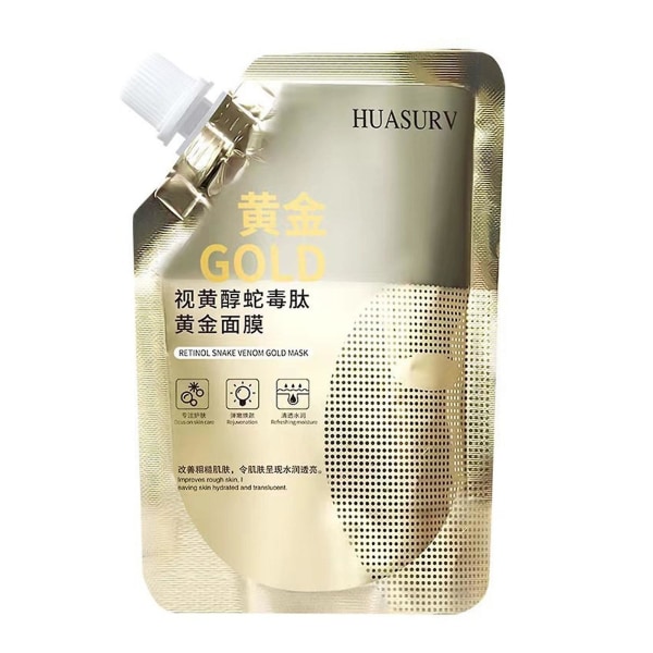 Huasurv 100ml Retinol Gold Mask Närande uppstramande Whitening Peel Off Mud Mask Ansiktsmask