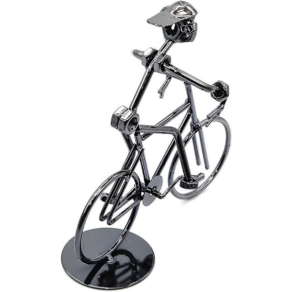 Metallskulptur Retro Klassisk Handgjord Järncykel Unik Metallkonst Dekoration Prydnader För Cykel Motocykel Älskare