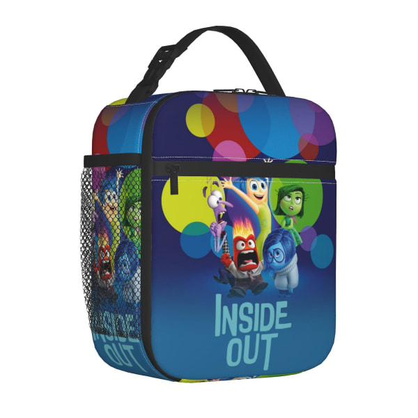 Søt Inside Out Lunsjpose Tegneserie Lunsjboks Gjenbrukbar Isolerende Lunsjpose For Gutter Jenter Matpose For Skole Kontor Arbeid Vandring PiknikstCB5682