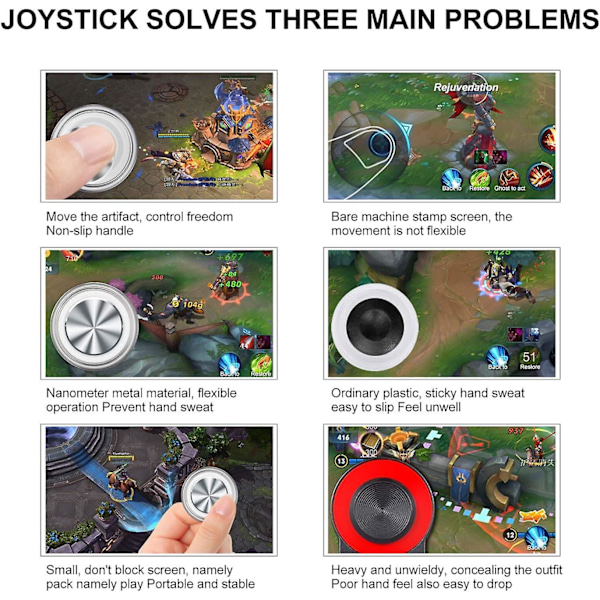 Joystick for mobilspillkontroll - Gave til mobilspill - Spillkontroll - 2-pakning