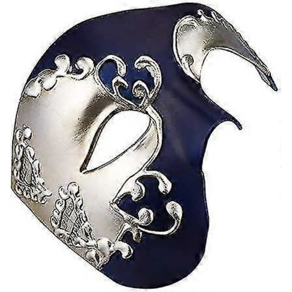 Vintage Design Halvmask Herr Phantom Of The Opera Venetiansk Karneval Maskeradmask