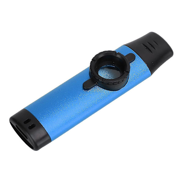Metall Kazoo med Hartsmunstycke, Justerbar Spänning, Blåsinstrument med Flöjtskalv