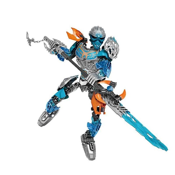 BIONICLE Lewa Jungle Keeper Akida Vattenvarelse Ketar Stenvarelse Actionfigurer Rakennuspalikat Robotlelut Lapselle