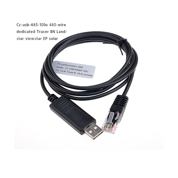 Solarkontroller PC Kommunikationskabel CC-USB-RS485-150U USB til PC RS485 til EP Solar Ladningsregulator