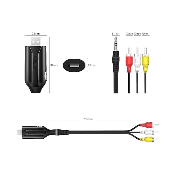 Usb2.0 til DVD-konverter O Video O Capture Av Capture Capture All-in- Capture C