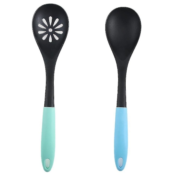 Nylon Køkkenredskaber Non-stick Stegespade Ske Tæt Mere Madlavning Køkken 2-delt Sæt