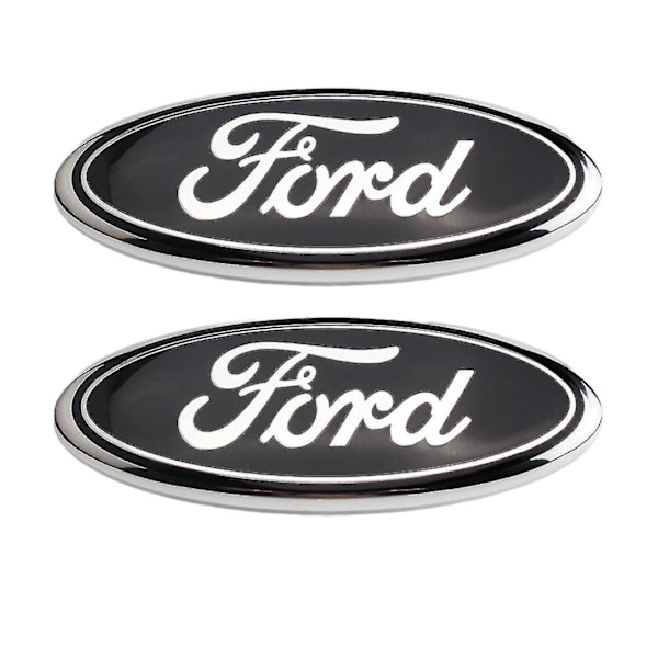 Metall Emblem for Ford F150 F250 Aluminium Oval Dekal Front Grill Bakluke Badge