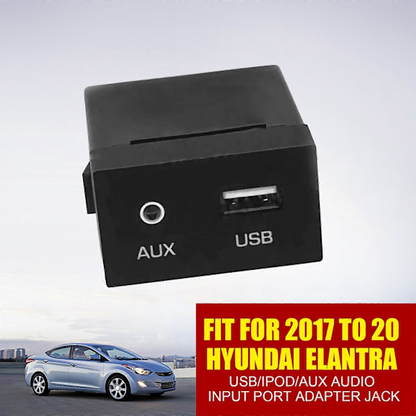 USB/iPod/AUX-ingångsadapterjack 96120-F2000 för Hyundai Elantra 17-20