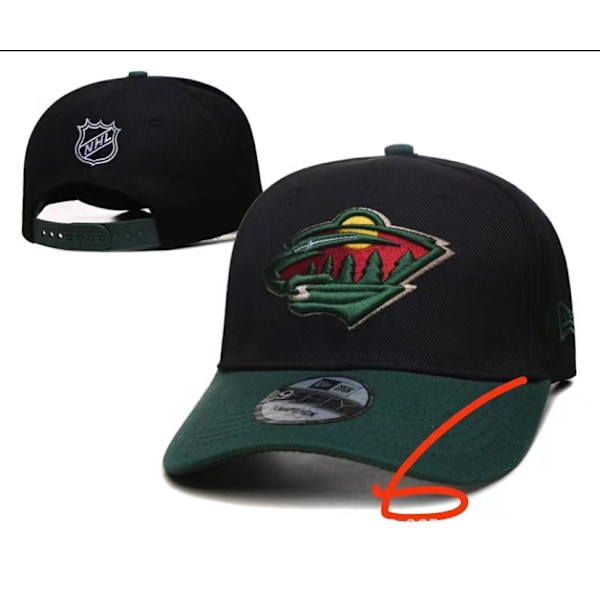 47 Brand Justerbar Caps - NHL Minnesota Wild mørkegrønn