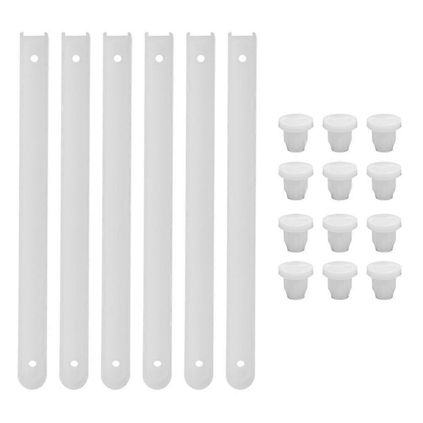Plastskuffeskinner - Erstatningsdeler - 3 sett med skuffeskinner og spor