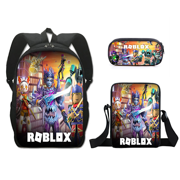 Roblox Skoleveske Ryggsekk Dagsekk Skolebagg For Tenåringer Gutter Jenter