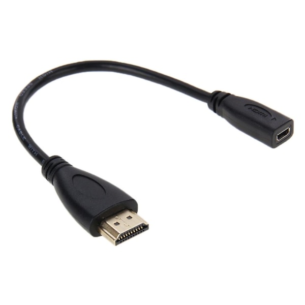 20 cm HDMI-urosotkoon Micro HDMI -naarasadapterikaapeli