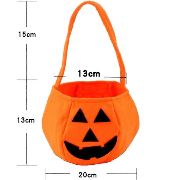 Halloween-kurpitsakassit lapsille Halloween-karkkipusseja 2 kpl Kangaskarkkipusseja Halloweeniin