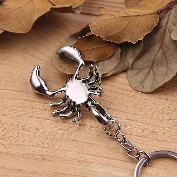 Sinknap Retro Unisex Alloy Scorpion Vedhæng Nøglering Taske Hængende Ornament Nøglering