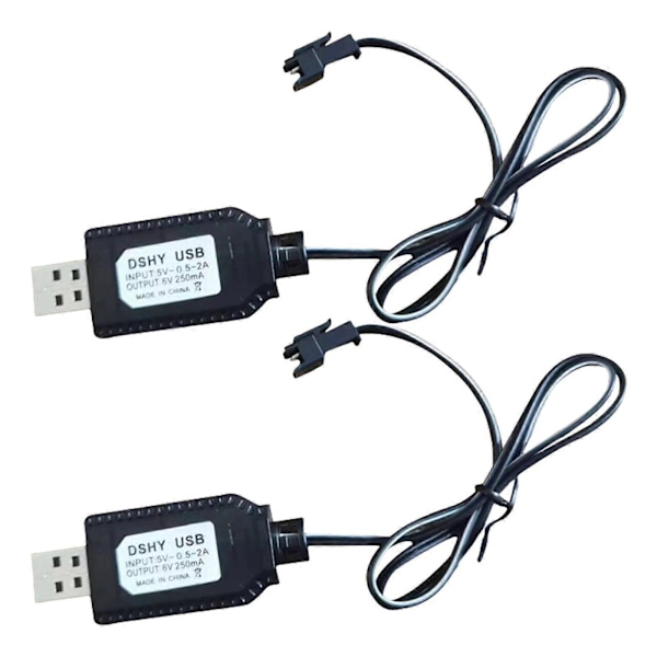 6.0V SM2P USB-latauskaapeli, yhteensopiva 6V NiCd NiMH -akkujen kanssa, kauko-ohjattavat autot ja laitteet, SM2P-liittimet, USB-liitännät
