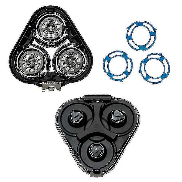 Vaihtopäinen ajopää Philips S5000 S5370 S5571 S5420 S5140 S5078 S5077 S5050 S5082 S5380 S5400 -parranajokoneen terä - musta