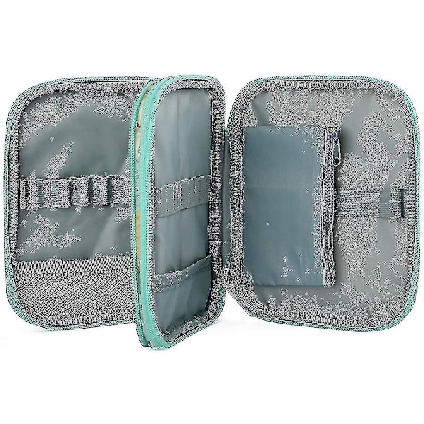 Hæklenål Etui, Ergonomisk Hæklenåls Organizer, Hæklenåls Opbevaringspose - Blomsterdesign