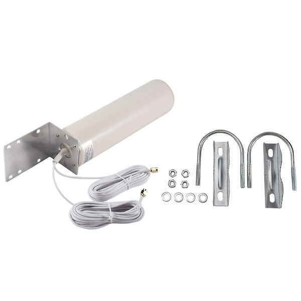 WiFi-antenni 4G LTE-antenni SMA 12dBi Omni-antenni uros 5m kaksoiskaapeli 2.4GHz SMA uros B315 E8372 E3372 ZTE-reitittimille