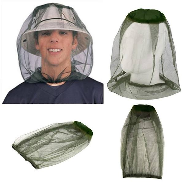 Hatt för män och kvinnor utomhus safari hatt nätmask skydd mot insekter bin mygg knott