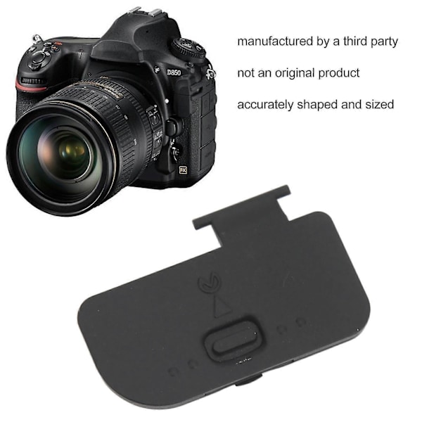 Batteridørdeksel Erstatningsdel Plast Metall Batterilokkhette For Nikon D850 Kamera Reparasjon
