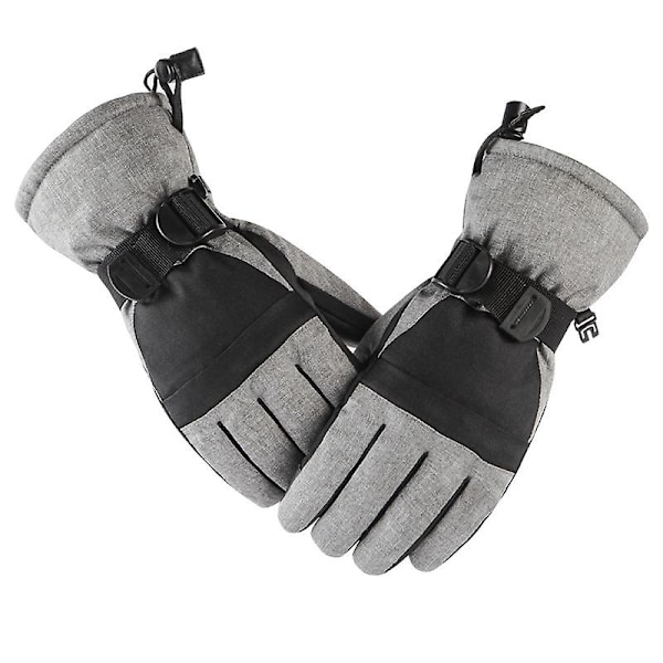 Unisex skidåkning ridning vinter utomhussporter pekskärm förtjockad stänksäker vindtät varma handskar, storlek: Xs