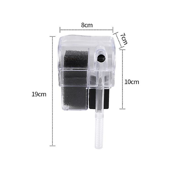 Akvarium Hengefilter, Akvarium Strømfilter Vannfall Vannpumpe Sirkulerende Vann Tank