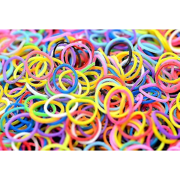 Loom Bands -setti ja klipsikokoelma 5500 kuminauhalla + 170 klipsulla + 2 koukulla + 6 riipuksella + 1 kutomakauhalla 21 kauniissa värissä ja upeassa säilytyslaatikossa