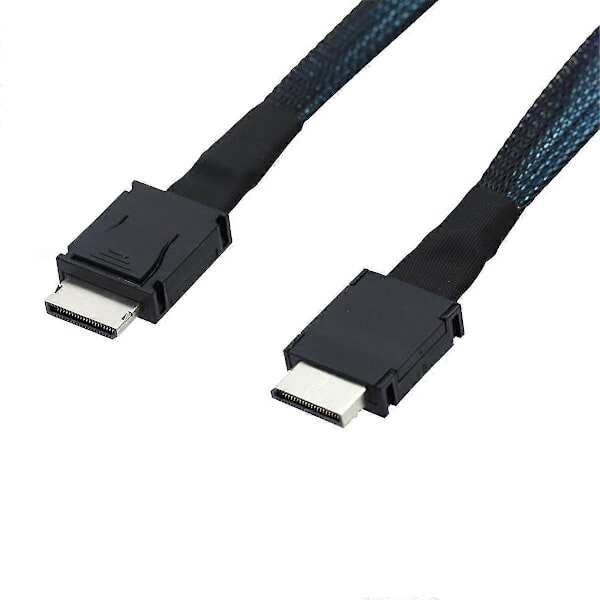 PCIe OCuLink SFF-8611 4i till Mini SAS SFF-8611 4i Server Super Speed Kabel Data Extension Kabel Dataöverföringslinje 1m
