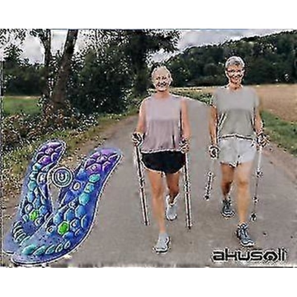 Uudet Akusoli magneettiset kengät akupainantapohjalliset kipuun EU35-47 (30cm)