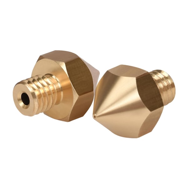 10 stk. gule messingdyser for BIQU B1 um2 3D-printer 1,75 mm dyser