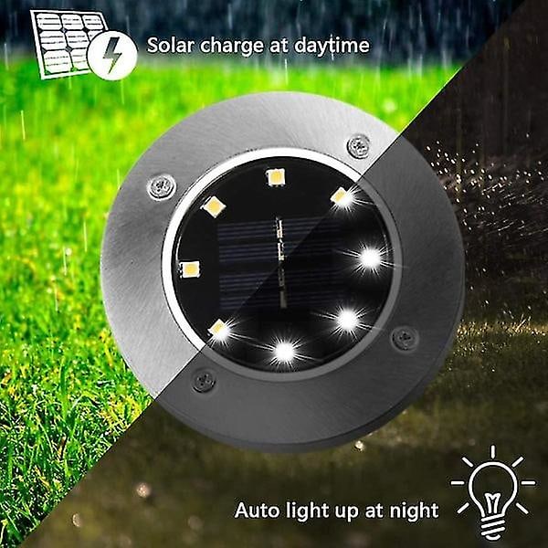 [6-pack] Solcellsmarklampor, 8 LED-lampor