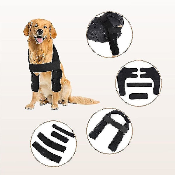 Hundealbuebeskytter - Beskyttelsespuder til hundens albue og skulderstøtte - Albuehygroma, Dysplasi, Osteoarthritis