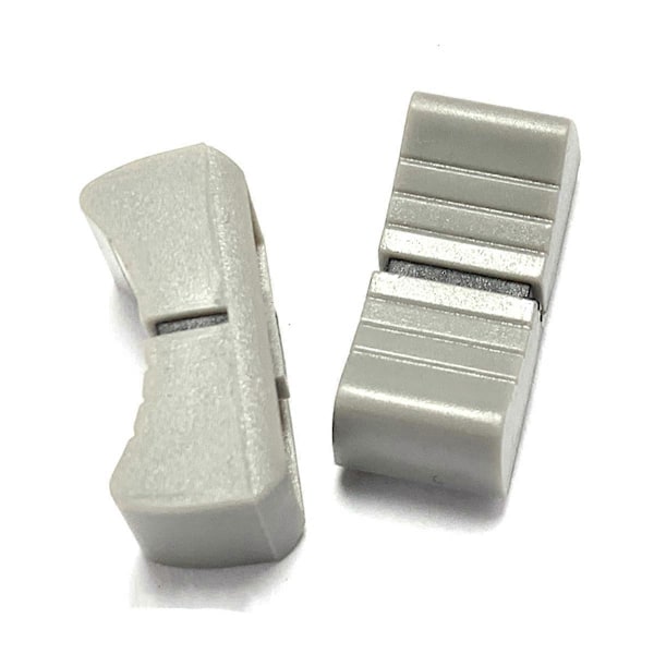 20 st 24mmx11mmx10mm Konsolmixer Slider Fader Rattar Ersättning för Potentiometer Grå Ratt Svart